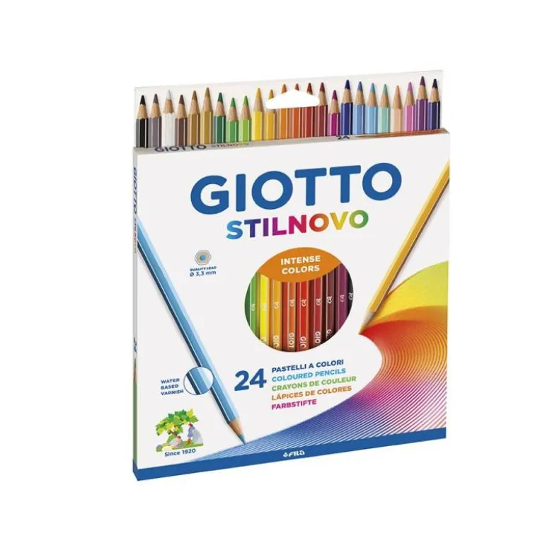 Lapices de colores intensos Giotto hexagonales 24 unidades