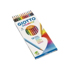 Lapices de colores intensos Giotto hexagonales 12 unidades