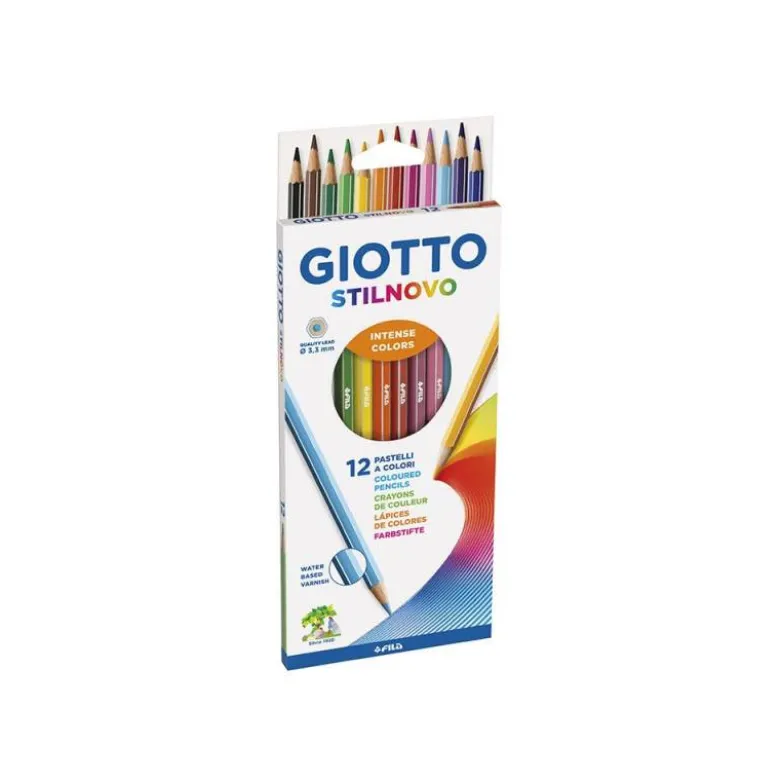 Lapices de colores intensos Giotto hexagonales 12 unidades