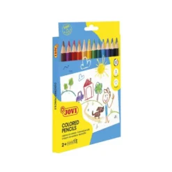 Lapices de colores Jovi Maxi triangulares 12 colores surtidos