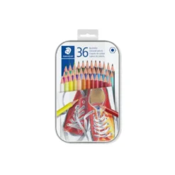 LAPICES DE COLORES STAEDTLER CAJA METALICA DE 36 UNIDADES COLORES SURTIDOS