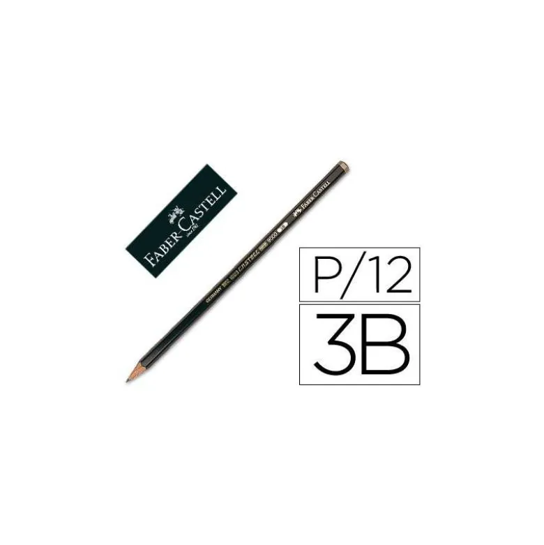 Lapices de grafito de Faber Castell 9000 3B