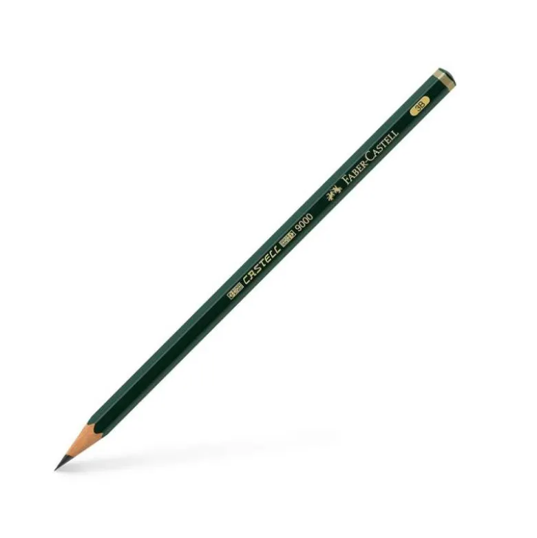 Lapices de grafito de Faber Castell 9000 3B
