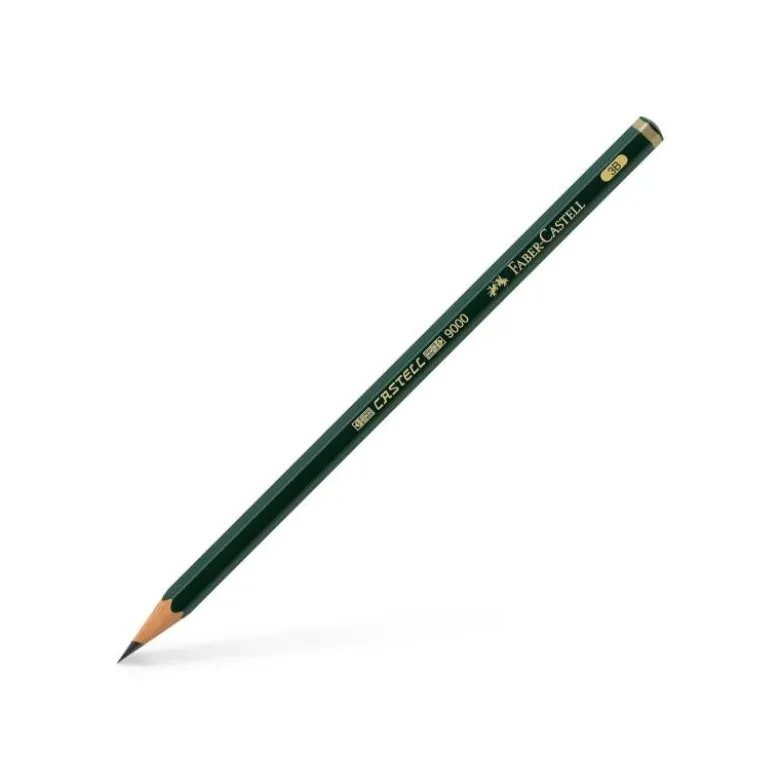 Lapices de grafito de Faber Castell 9000 3B