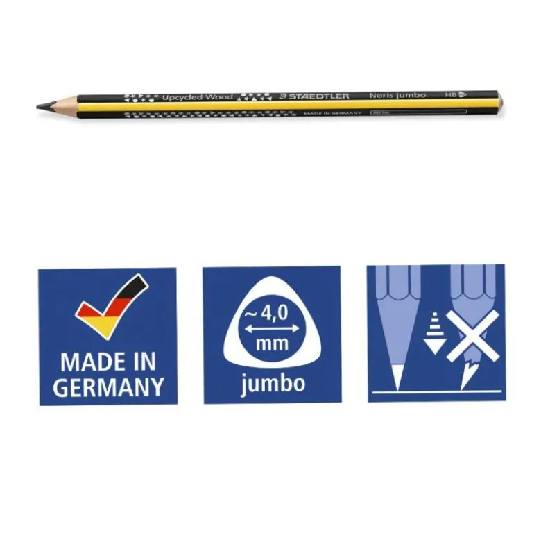 Lapices de grafito marca Staedtler Jumbo 119 triangular