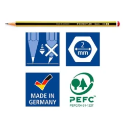LAPICES DE GRAFITO STAEDTLER NORIS N 2 HB BLISTER DE 3 UNIDADES