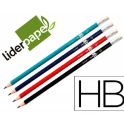 Lapices de grafito triangulares HB Liderpapel