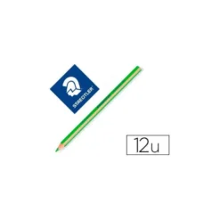 Lapices Fluorescentes Staedtler Triangular Top Star Verde Caja de 12 unidades
