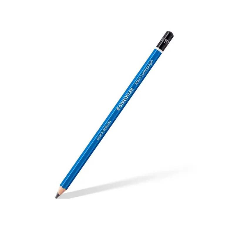 Lapices grafito Staedler Mars Lumograph 100 6B