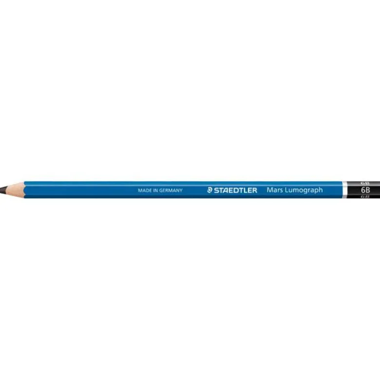 Lapices grafito Staedler Mars Lumograph 100 6B