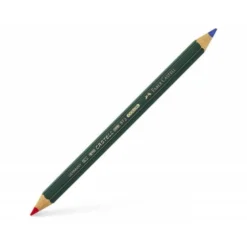 Lapiz bicolor marca Faber Castell Goldfaber rojo-azul