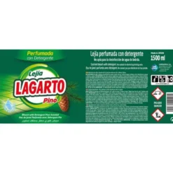 LEJIA CON DETERGENTE LAGARTO PINO BOTELLA DE 1,5 L