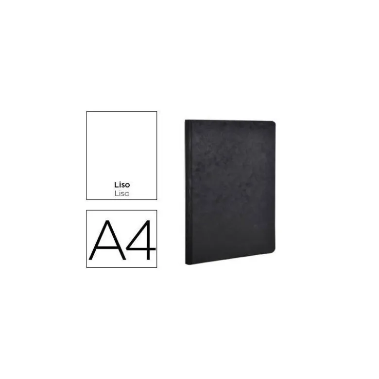Libreta Clairefontaine Tapa de Cartulina Negro 96 hojas DIN A4