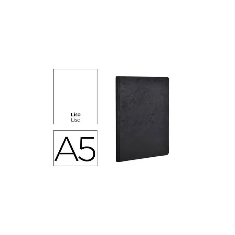 Libreta Clairefontaine Tapa de Cartulina Negro 96 hojas DIN A5