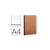 Libreta Clarefontaine color havana A4 tapa cartulina rayado horizontal 96 hojas