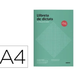 LIBRETA DE DICTADOS ADDITTIO PRIMARIA 64 PAGINAS DIN A4 CATALAN
