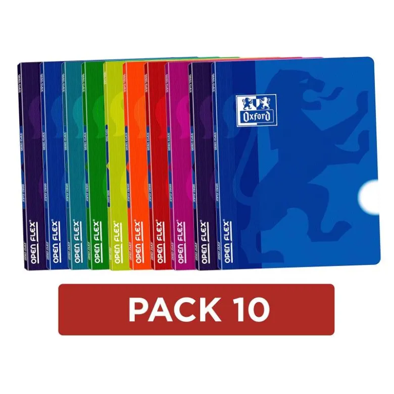 Libreta de Oxford encolada Open Flex liso 48 Hojas