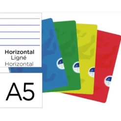 Libreta Escolar Oxford DIN A5 48 hojas Rayado horizontal Colores Surtidos