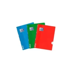 LIBRETA ESCOLAR OXFORD OPENFLEX DIN A4 48 HOJAS CUADRO 4 MM PACK DE 3 UNIDADES COLORES SURTIDOS