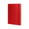 Libreta indice Liderpapel similpiel A7 con 120 hojas de 70g/m2 color rojo.
