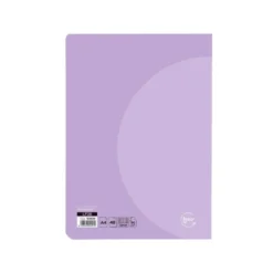 LIBRETA LIDERPAPEL 360 TAPA DE PLASTICO A5 48 HOJAS 90G/M2 CUADRO 5 MM CON DOBLE MARGEN COLORES PASTEL