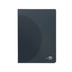 LIBRETA LIDERPAPEL 360 TAPA DE PLASTICO A5 48 HOJAS 90G/M2 5MM CON DOBLE MARGEN TAPA NEGRA