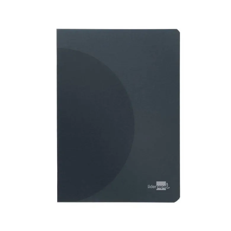 LIBRETA LIDERPAPEL 360 TAPA DE PLASTICO A5 48 HOJAS 90G/M2 5MM CON DOBLE MARGEN TAPA NEGRA
