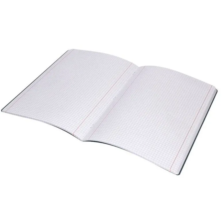 LIBRETA LIDERPAPEL 360 TAPA DE PLASTICO A5 48 HOJAS 90G/M2 5MM CON DOBLE MARGEN TAPA NEGRA