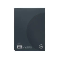 LIBRETA LIDERPAPEL 360 TAPA DE PLASTICO A5 48 HOJAS 90G/M2 5MM CON DOBLE MARGEN TAPA NEGRA