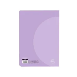 LIBRETA LIDERPAPEL 360 TAPA DE PLASTICO A4 48 HOJAS 90G/M2 CUADRO 4 MM CON MARGEN COLORES PASTEL SURTIDOS