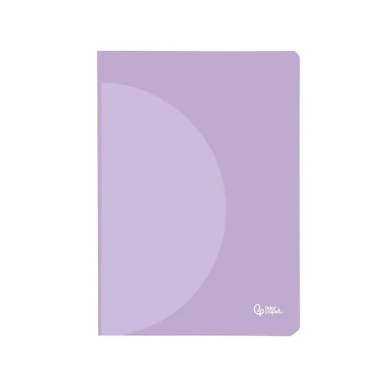 LIBRETA LIDERPAPEL 360 TAPA DE PLASTICO A5 48 HOJAS 90G/M2 HORIZONTAL CON DOBLE MARGEN COLORES PASTEL