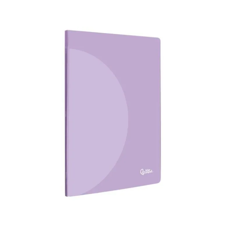 LIBRETA LIDERPAPEL 360 TAPA DE PLASTICO A5 48 HOJAS 90G/M2 HORIZONTAL CON DOBLE MARGEN COLORES PASTEL
