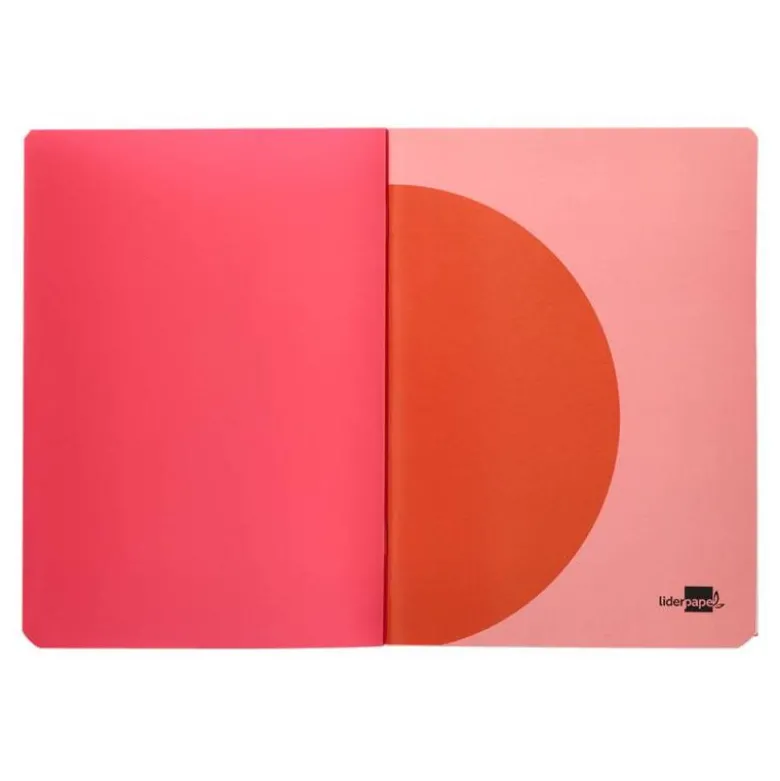LIBRETA LIDERPAPEL 360 TAPA DE PLASTICO A4 48 HOJAS 90G/M2 HORIZONTAL CON DOBLE MARGEN COLORES SURTIDOS