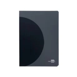 LIBRETA LIDERPAPEL 360 TAPA DE PLASTICO A4 48 HOJAS 90G/M2 HORIZONTAL CON DOBLE MARGEN TAPA NEGRA