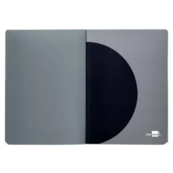 LIBRETA LIDERPAPEL 360 TAPA DE PLASTICO A4 48 HOJAS 90G/M2 HORIZONTAL CON DOBLE MARGEN TAPA NEGRA