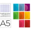 LIBRETA LIDERPAPEL 360 TAPA DE PLASTICO A5 48 HOJAS 90G/M2 5MM CON DOBLE MARGEN COLORES SURTIDOS