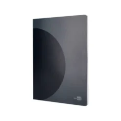 LIBRETA LIDERPAPEL 360 TAPA DE PLASTICO A5 48 HOJAS 90G/M2 HORIZONTAL CON DOBLE MARGEN TAPA NEGRA