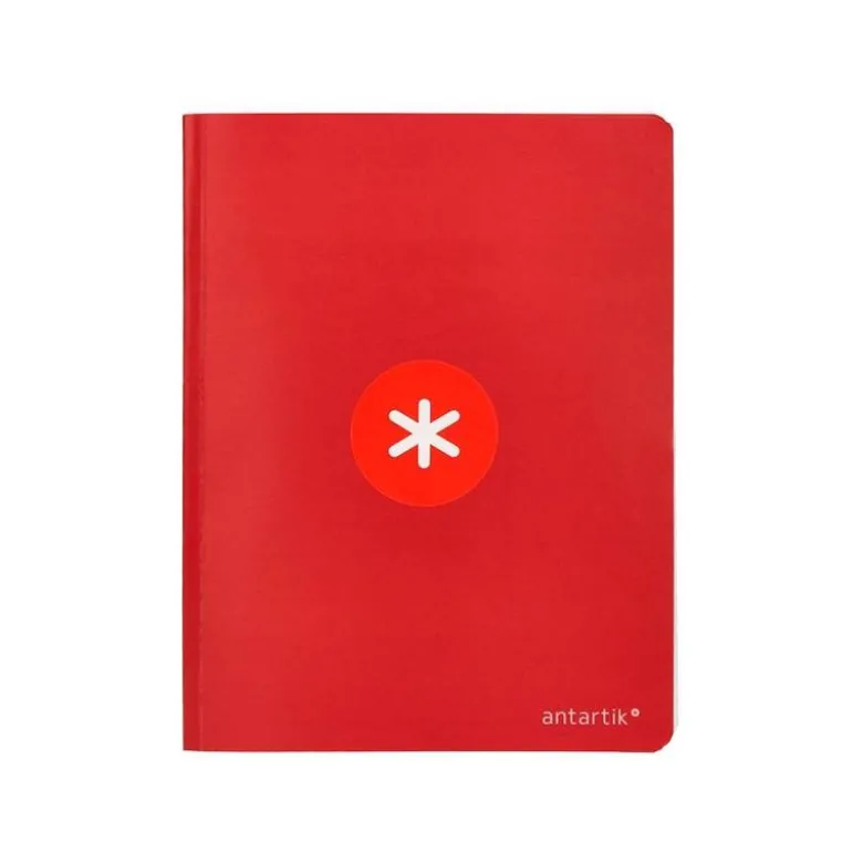 LIBRETA LIDERPAPEL ANTARTIK A5+ PLUS COSIDA 48 HOJAS 90G/M2 CUADRO 4MM CON MARGEN 6 COLORES SURTIDOS