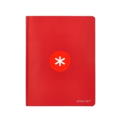 LIBRETA LIDERPAPEL ANTARTIK A5+ PLUS COSIDA 48 HOJAS 90G/M2 CUADRO 5MM CON MARGEN 6 COLORES SURTIDOS