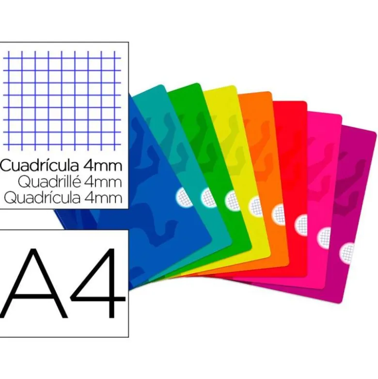 Libreta Oxford encolada Open Flex cuadro de 4 mm Din A4 48 Hojas