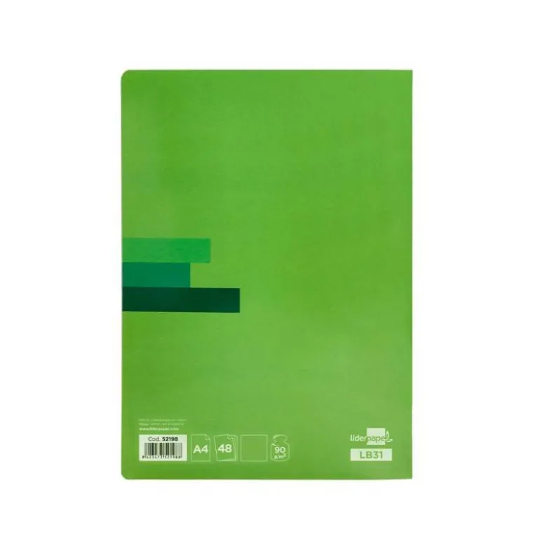 Libreta escolar Liderpapel Scriptus liso tamaño DIN A4 48 hojas