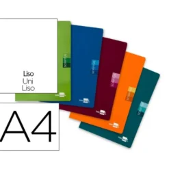 Libreta escolar Liderpapel Scriptus liso tamaño DIN A4 48 hojas