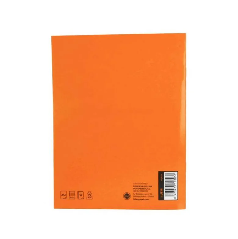 LIBRETA LIDERPAPEL SMART A5 PLUS 16 HOJAS 75G/M2 PAUTA 4 3.5MM CON MARGEN