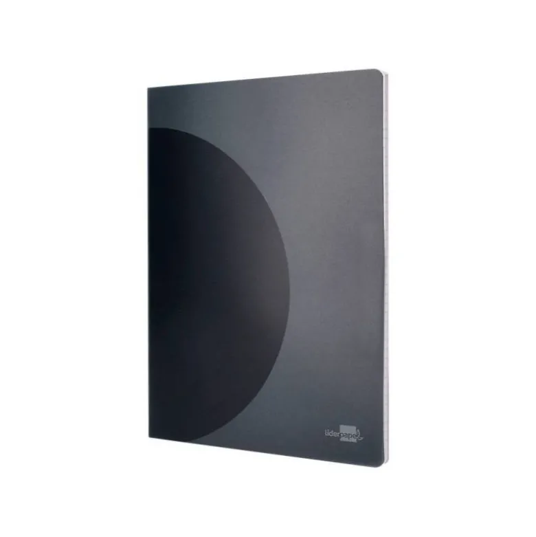 LIBRETA LIDERPAPEL 360 TAPA DE PLASTICO A4 48 HOJAS 90G/M2 5MM CON DOBLE MARGEN TAPA NEGRA