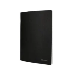 Libreta liderpapel tapa negra a4 80 hojas 60g/m2 liso sin margen