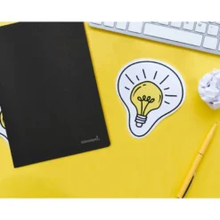LIBRETA LIDERPAPEL TAPA NEGRA A5 80 HOJAS 60G/M2 LISO CON DOBLE MARGEN