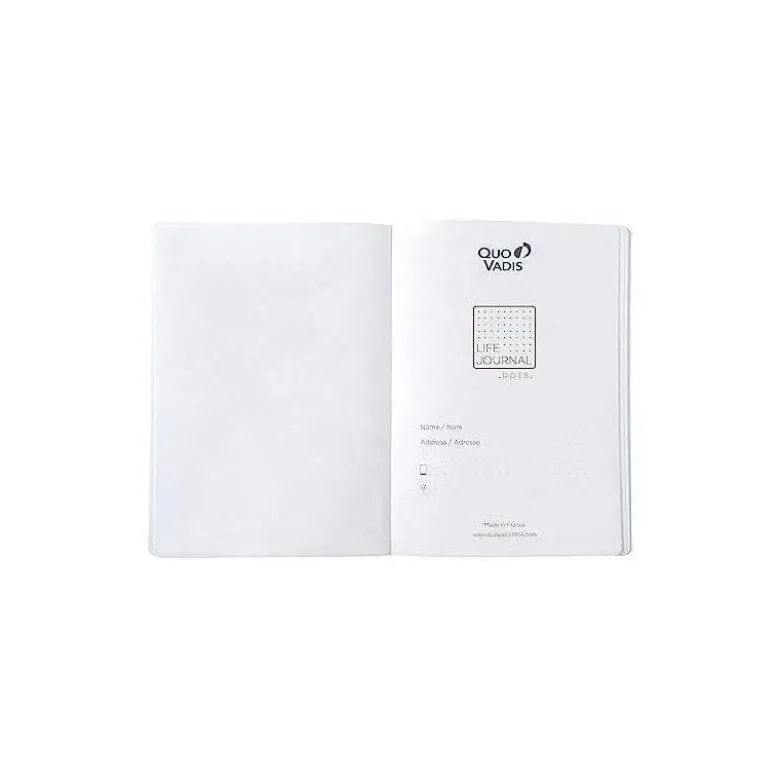 LIBRETA QUO VADIS LIFE JOURNAL DOTS METODO BULLET 15X21 CM 215 HOJAS 90 GR TAPA AZUL OSCURO