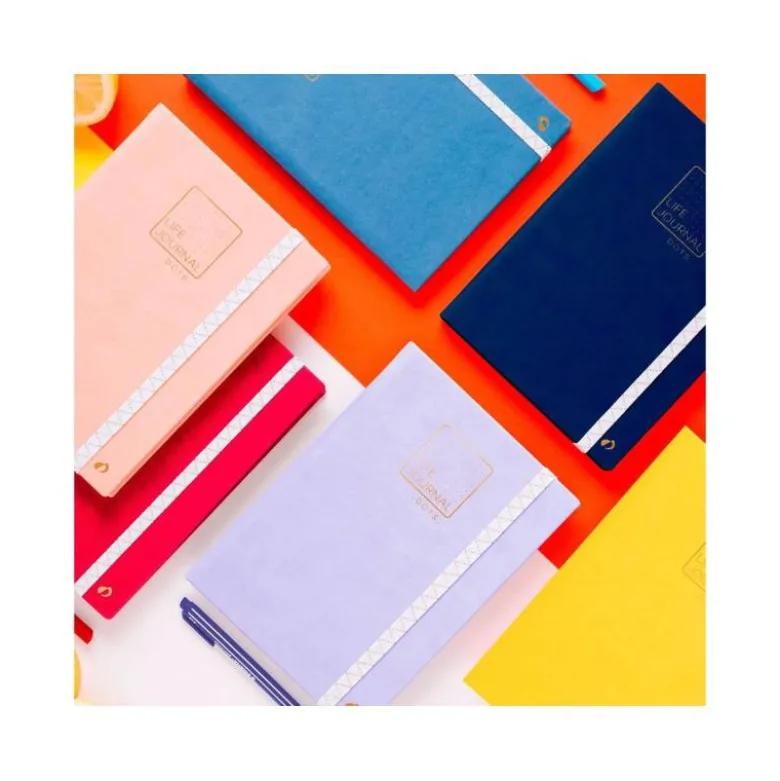 Libreta Quo Vadis Life Journal Infinite Dots 150x210 mm Puntos Tapa Similpiel Azul
