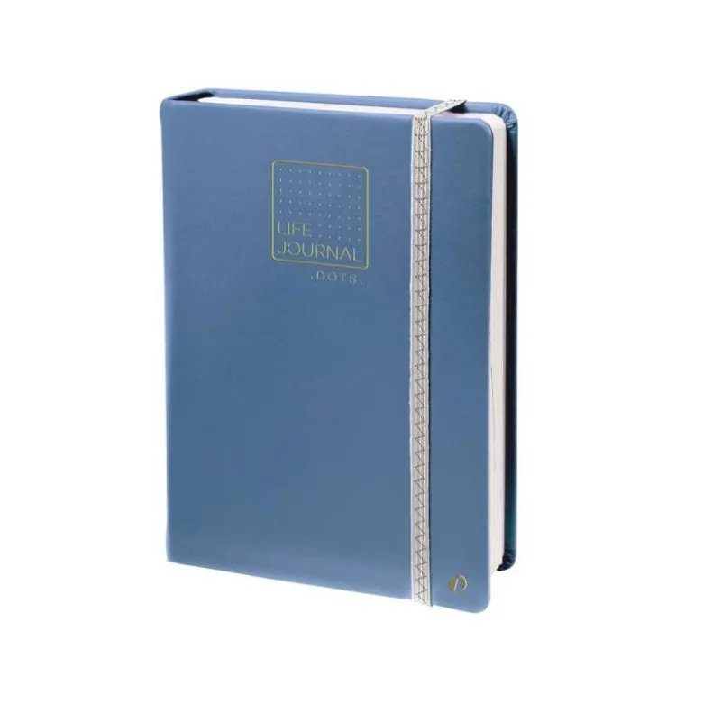 Libreta Quo Vadis Life Journal Infinite Dots 150x210 mm Puntos Tapa Similpiel Azul