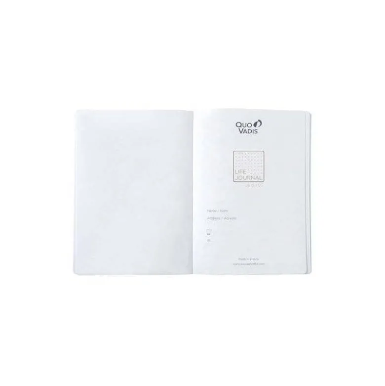 Libreta Quo Vadis Life Journal Infinite Dots 150x210 mm 224 hojas Puntos Tapa Similpiel Verde